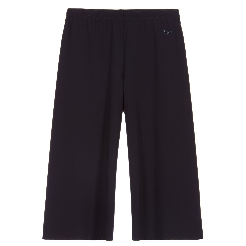 Il Gufo - Girls Navy Blue Culottes | Childrensalon