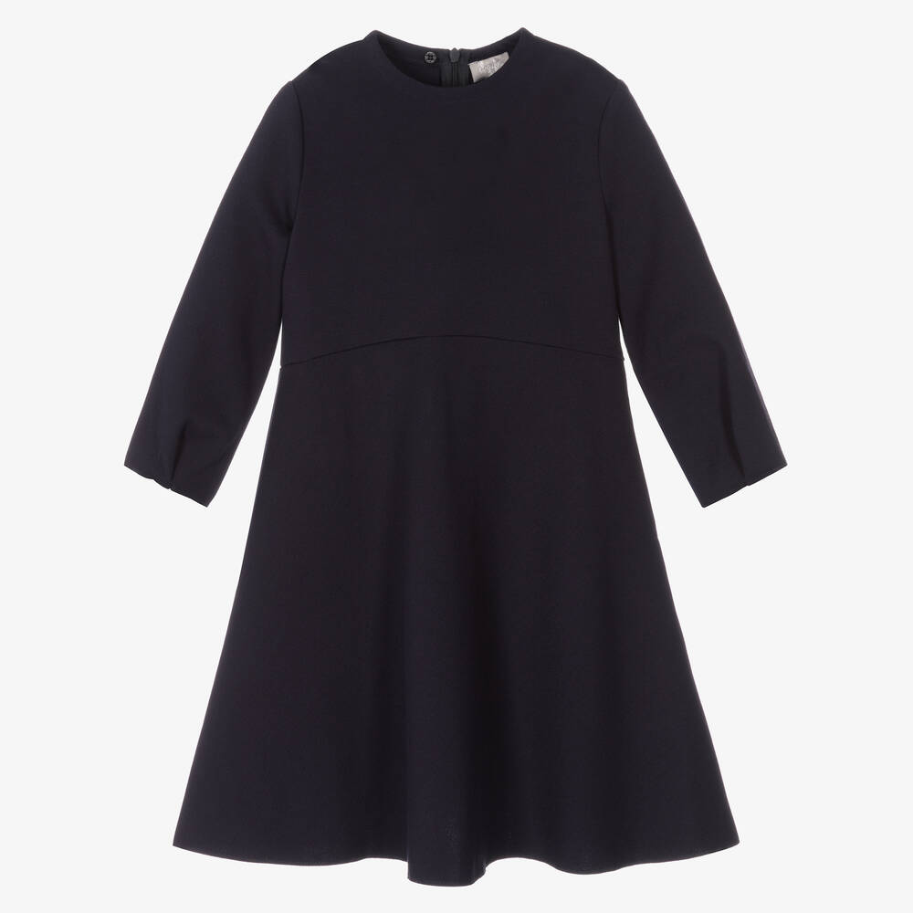 Il Gufo-فستان ميلانو جيرسي لون كحلي | Childrensalon Outlet