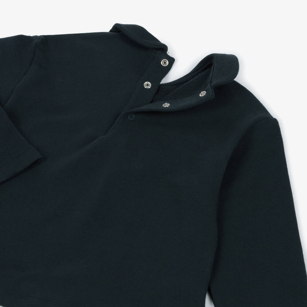 Il Gufo-Girls Navy Blue & Red Floral Needlecord Shorts Set | Childrensalon Outlet