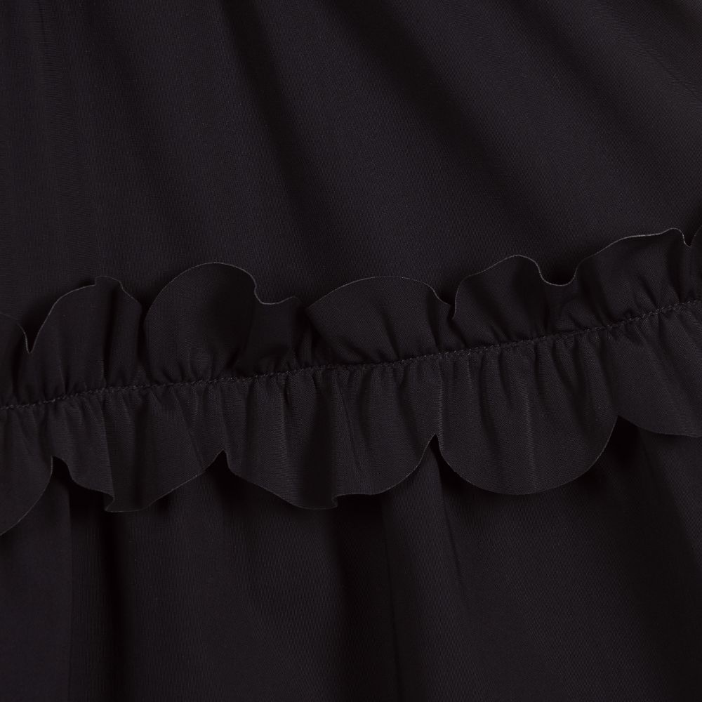 Il Gufo-Girls Navy Blue Ruffle Dress | Childrensalon Outlet