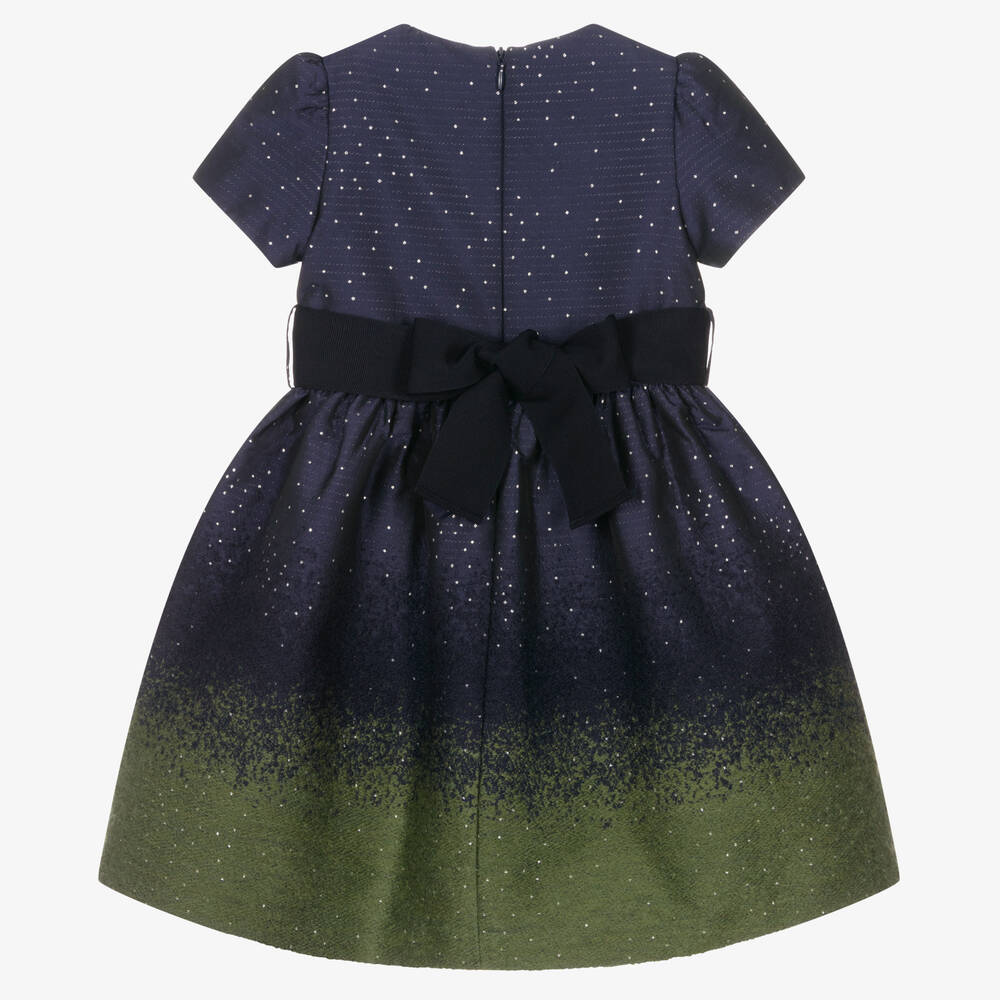 Il Gufo-Girls Navy Blue Sparkle Dress | Childrensalon Outlet