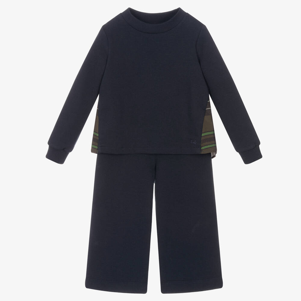 Il Gufo - Синий топ и брюки для девочек | Childrensalon