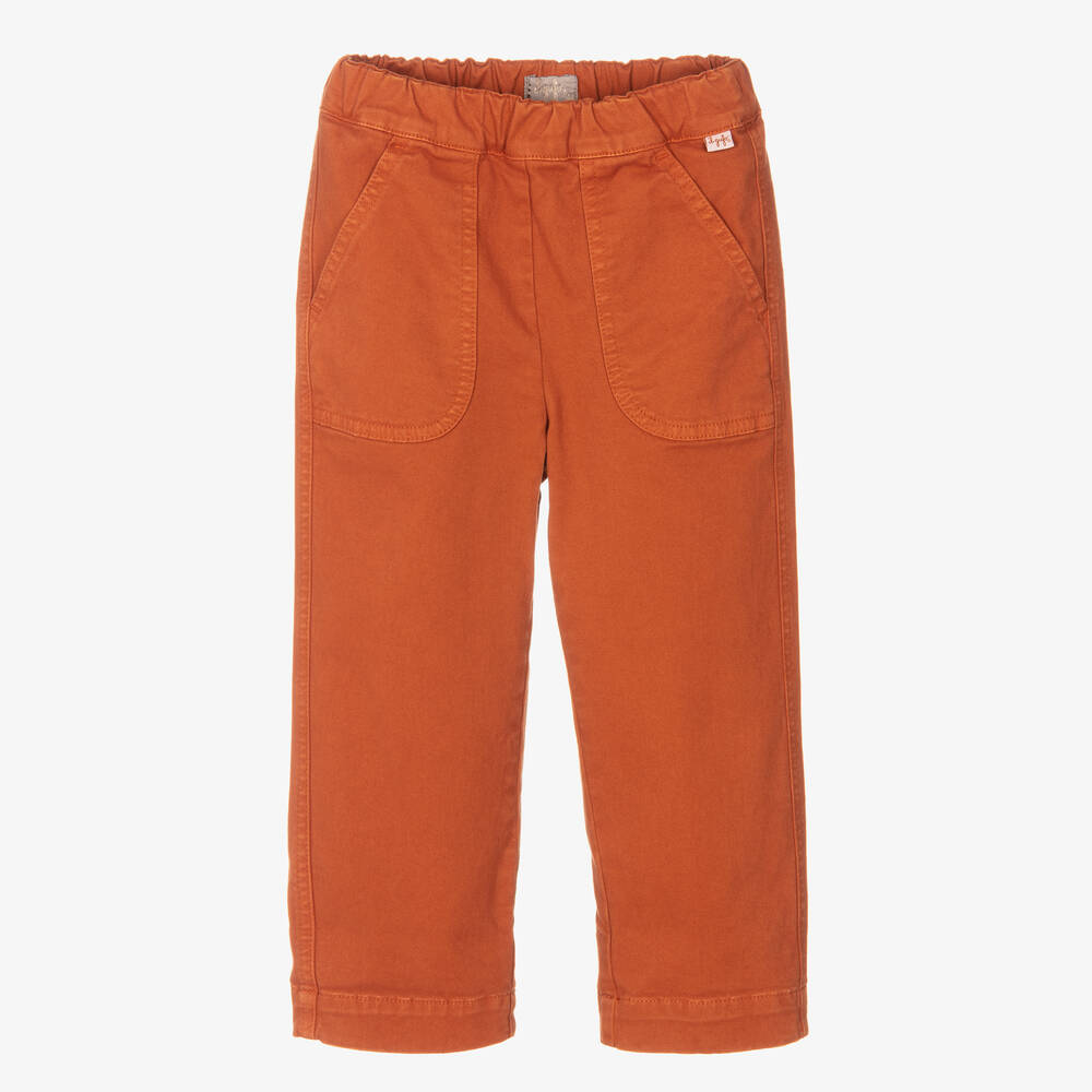 Il Gufo - Orange Baumwollhose für Mädchen | Childrensalon