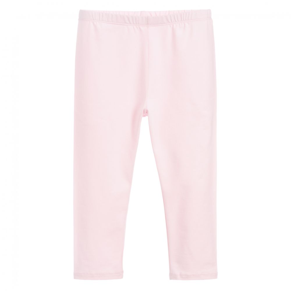 Il Gufo - Girls Pale Pink Leggings | Childrensalon