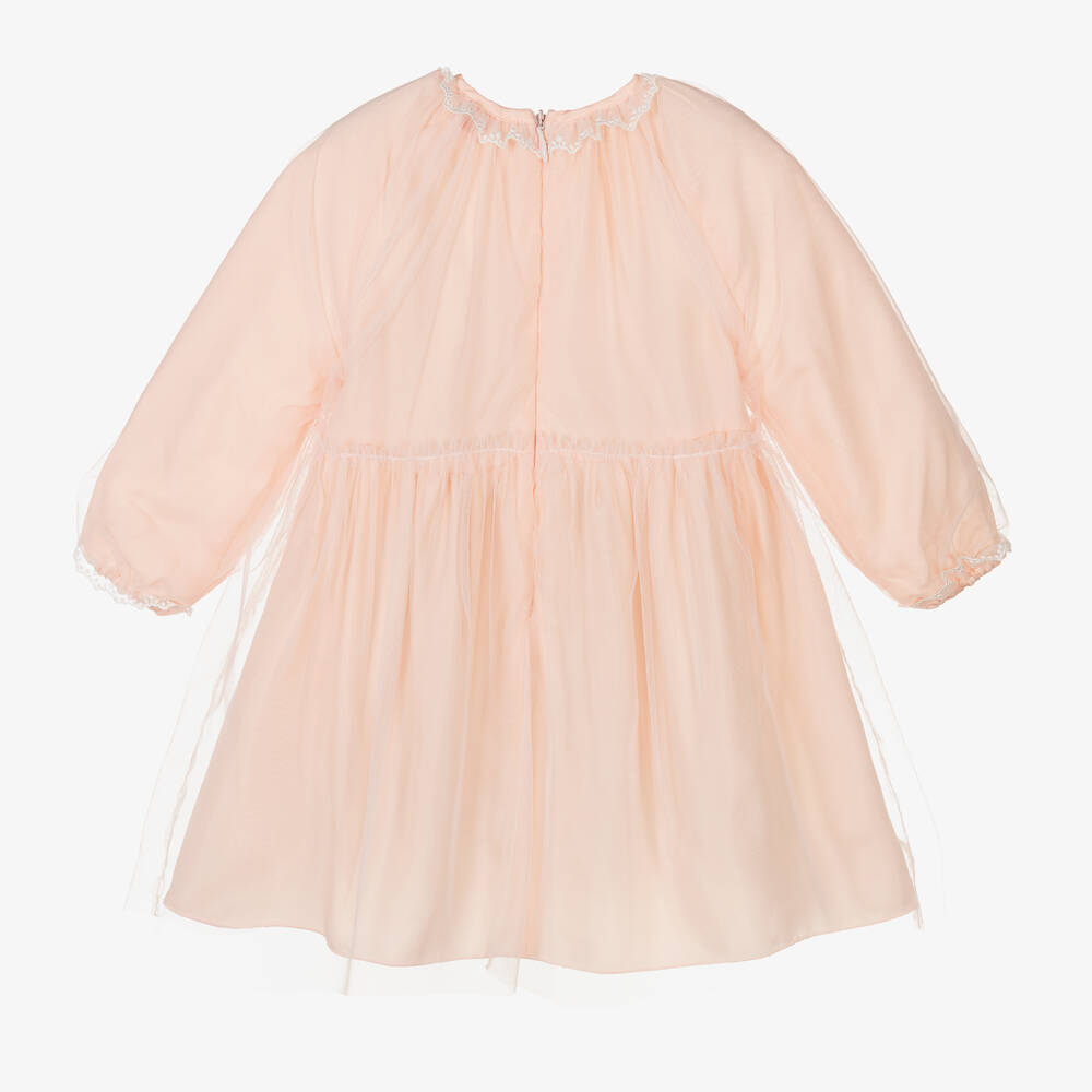 Il Gufo-فستان تول لون زهري فاتح | Childrensalon Outlet