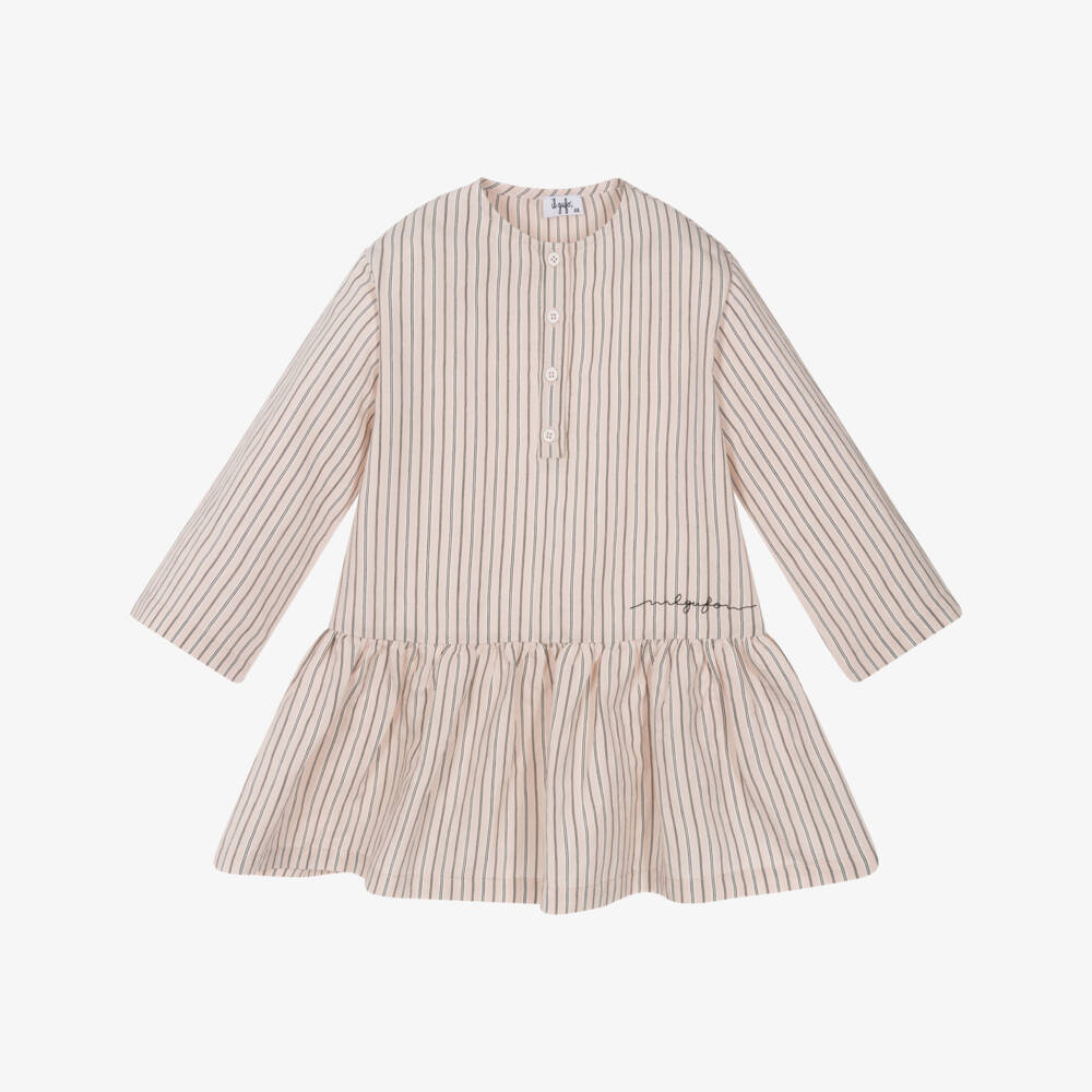 Il Gufo-فستان مخطط بألوان الباستيل للبنات | Childrensalon Outlet