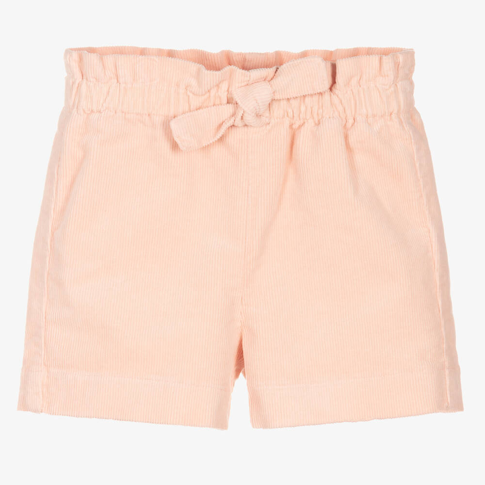 Il Gufo - Girls Pink Corduroy Shorts | Childrensalon