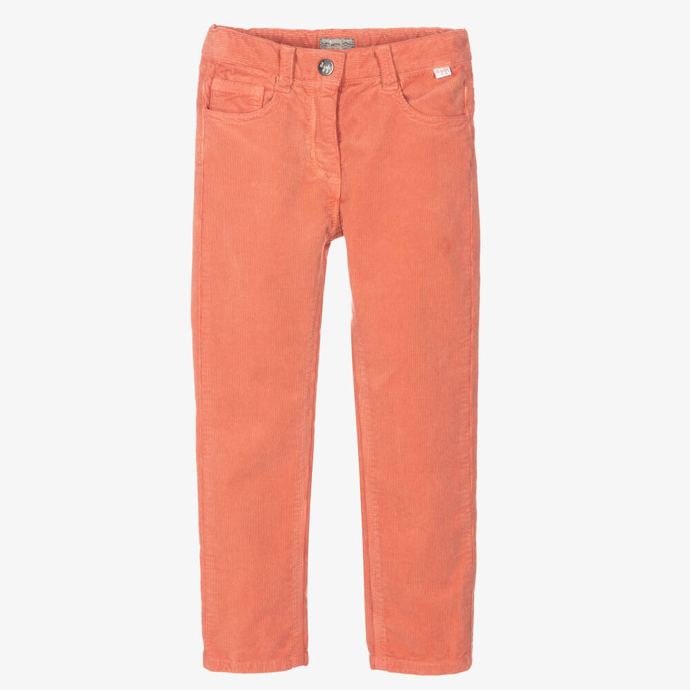 Il Gufo - Girls Pink Corduroy Trousers | Childrensalon