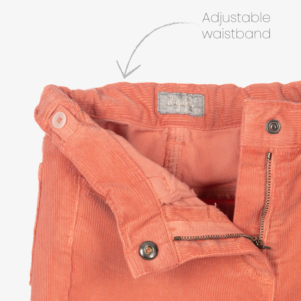 Il Gufo-Girls Pink Corduroy Trousers | Childrensalon Outlet