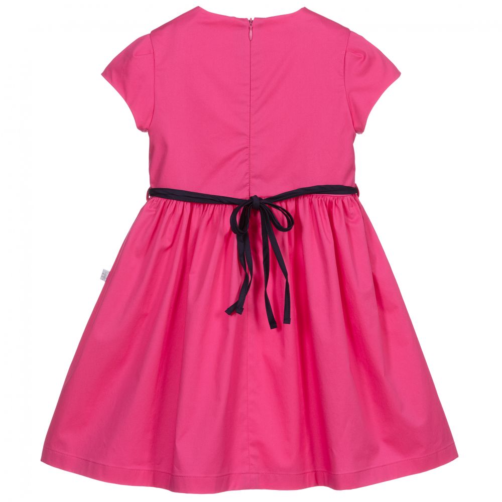 Il Gufo - Girls Pink Cotton Dress | Childrensalon Outlet
