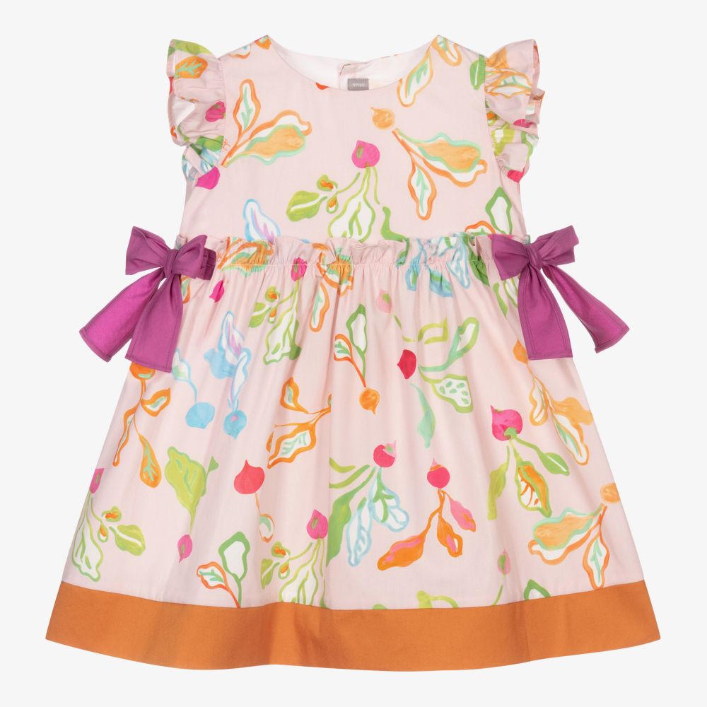 Il Gufo - Розовое хлопковое платье для девочек | Childrensalon