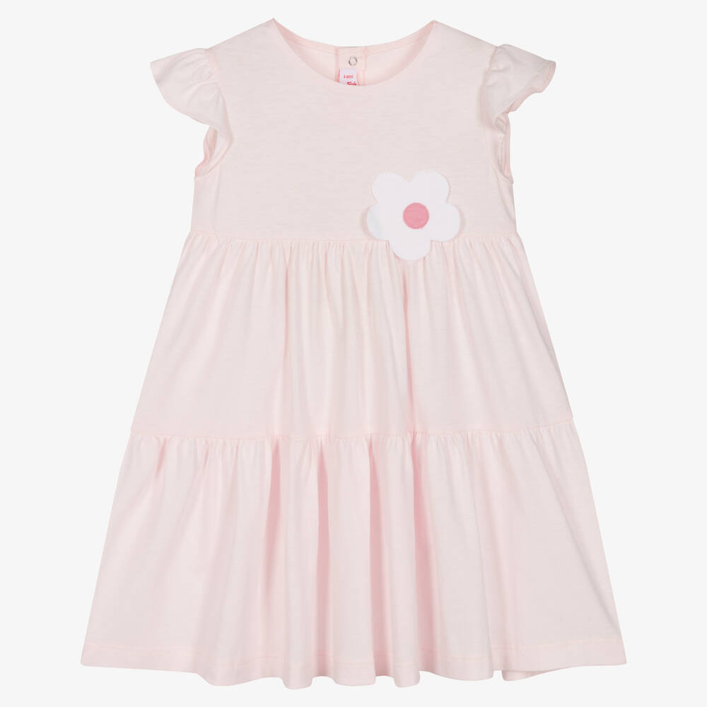 Il Gufo - Розовое платье из хлопкового джерси | Childrensalon
