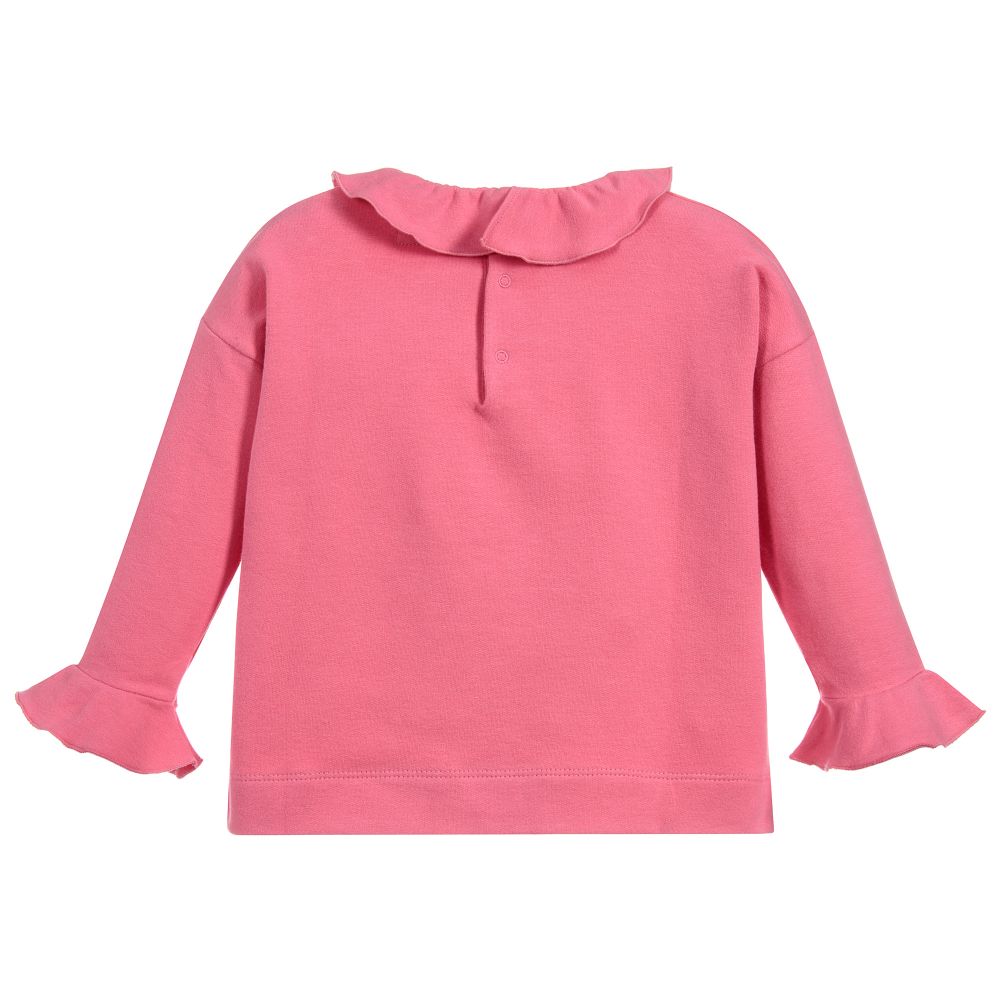 Il Gufo-توب قطن جيرسي لون زهري للبنات | Childrensalon Outlet