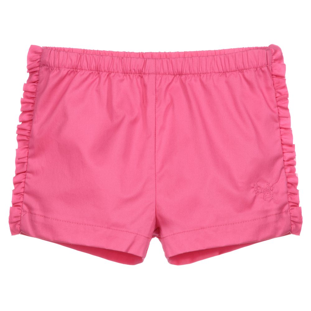 Il Gufo-Girls Pink Cotton Shorts | Childrensalon Outlet