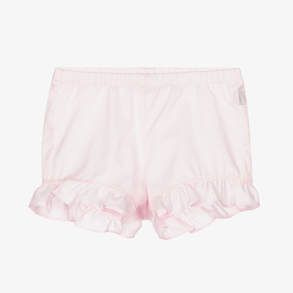 Il Gufo - Girls Pink Cotton Shorts | Childrensalon