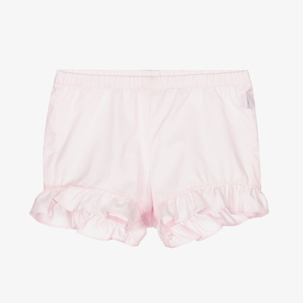 Il Gufo-Розовые хлопковые шорты для девочек | Childrensalon Outlet