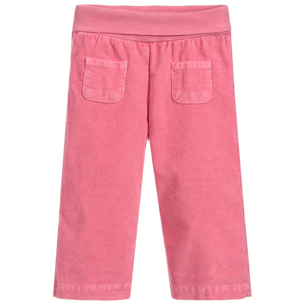 Il Gufo - Girls Pink Cotton Trousers | Childrensalon