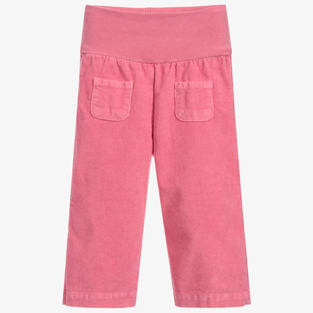 Il Gufo-Girls Pink Cotton Trousers | Childrensalon Outlet