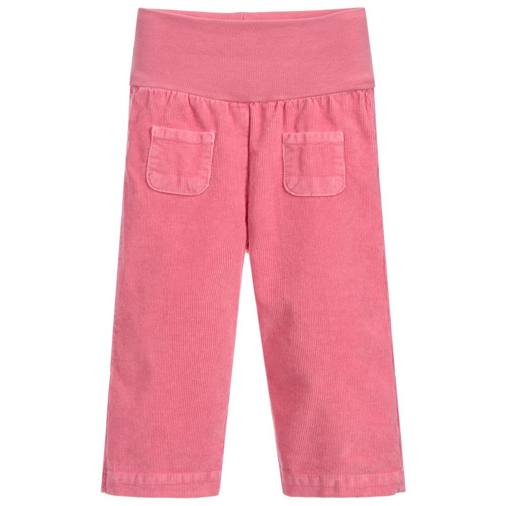 Il Gufo-Girls Pink Cotton Trousers | Childrensalon Outlet