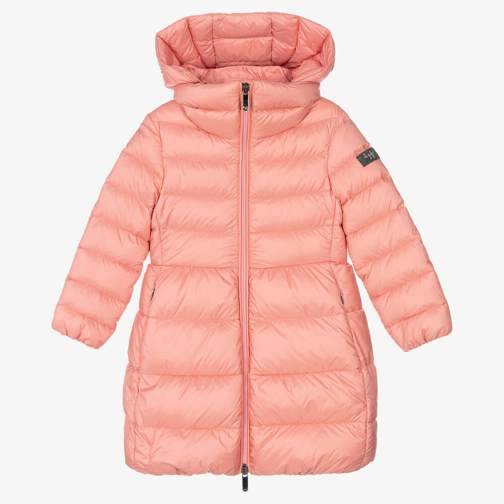 Il Gufo - Girls Pink Down Puffer Coat | Childrensalon