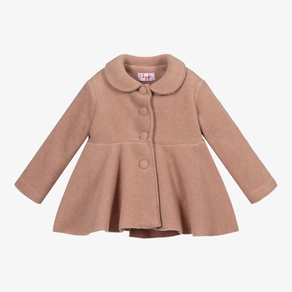 Il Gufo - Розовое флисовое пальто для девочек | Childrensalon