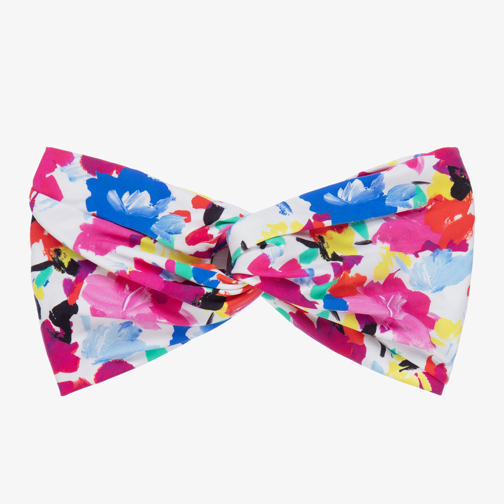 Il Gufo - Girls Pink Floral Headband | Childrensalon