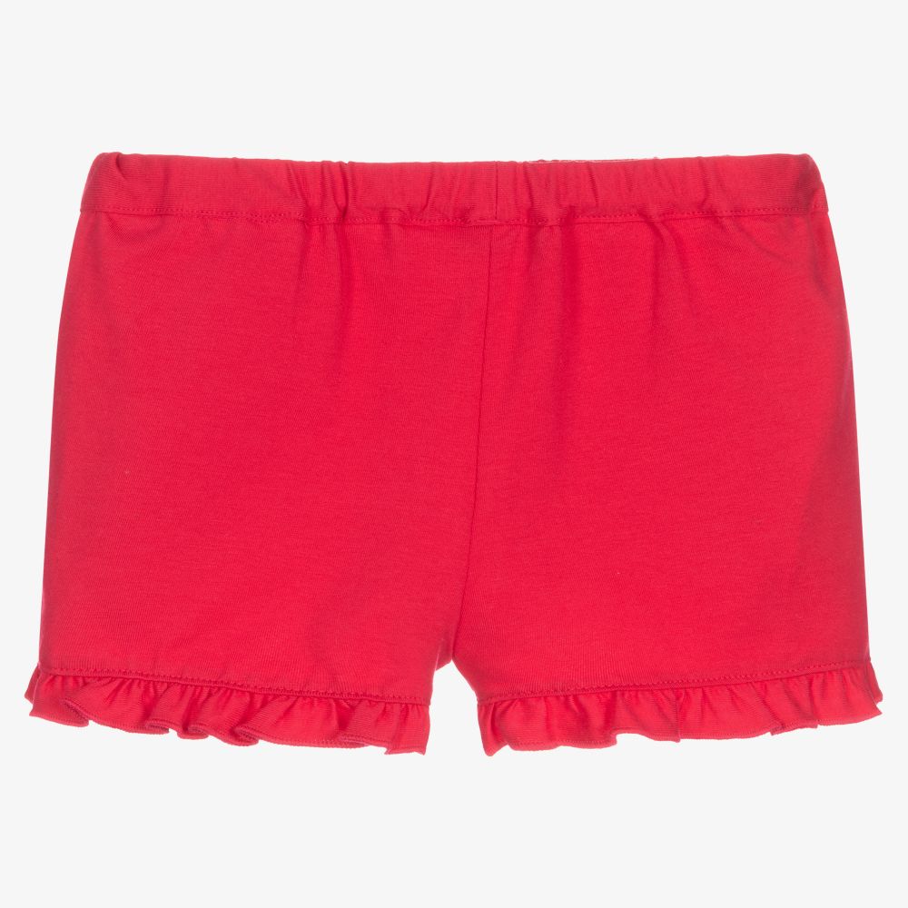 Il Gufo-شورت قطن جيرسي لون زهري فاقع للبنات | Childrensalon Outlet