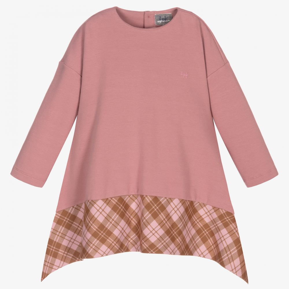 Il Gufo - Girls Pink Jersey Dress | Childrensalon