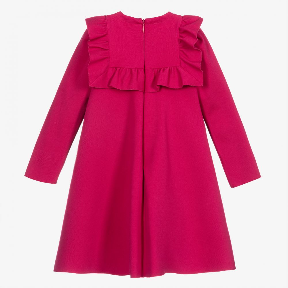 Il Gufo open-back ruffle collar dress - Pink