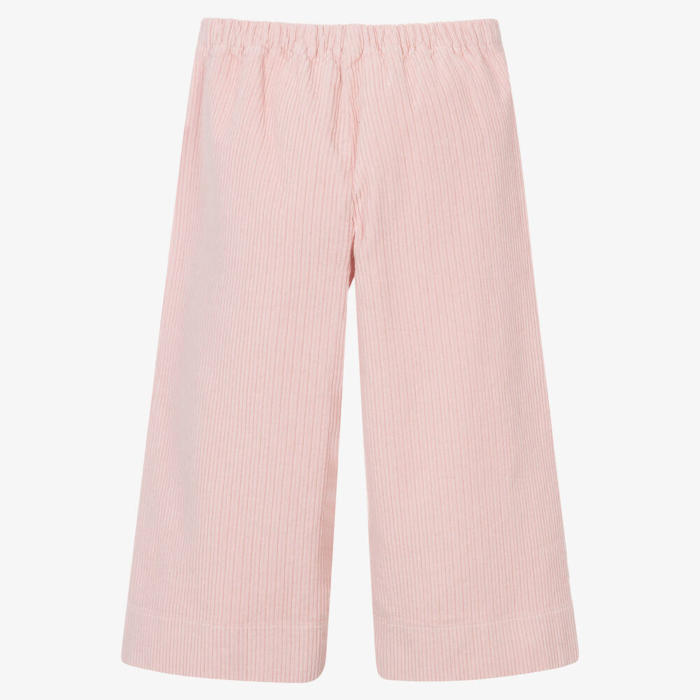 Pink wide leg corduroy trousers shop