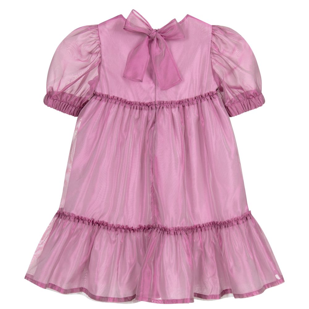 Il Gufo-Фиолетовое шелковое платье для девочек | Childrensalon Outlet