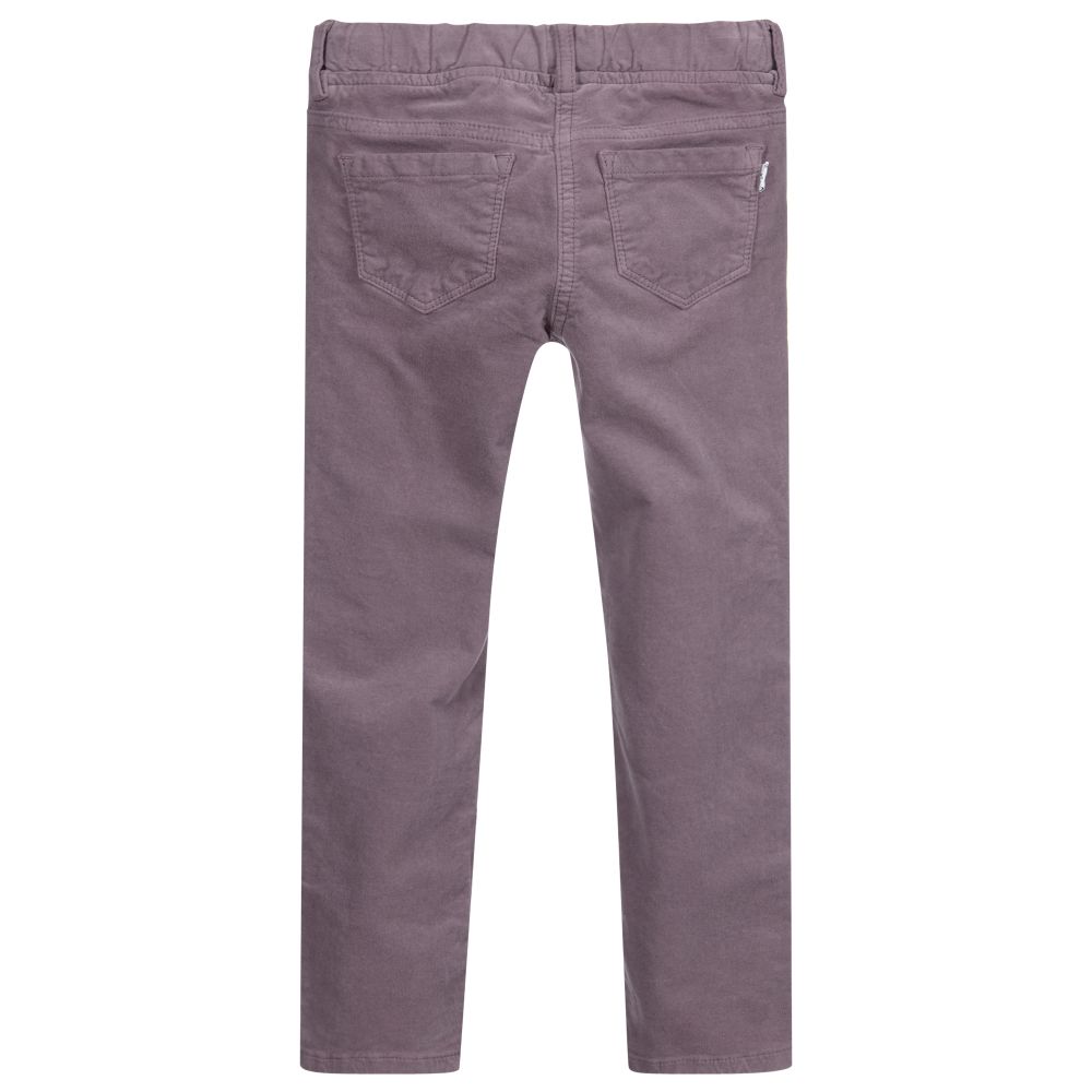 zara purple velvet trousers