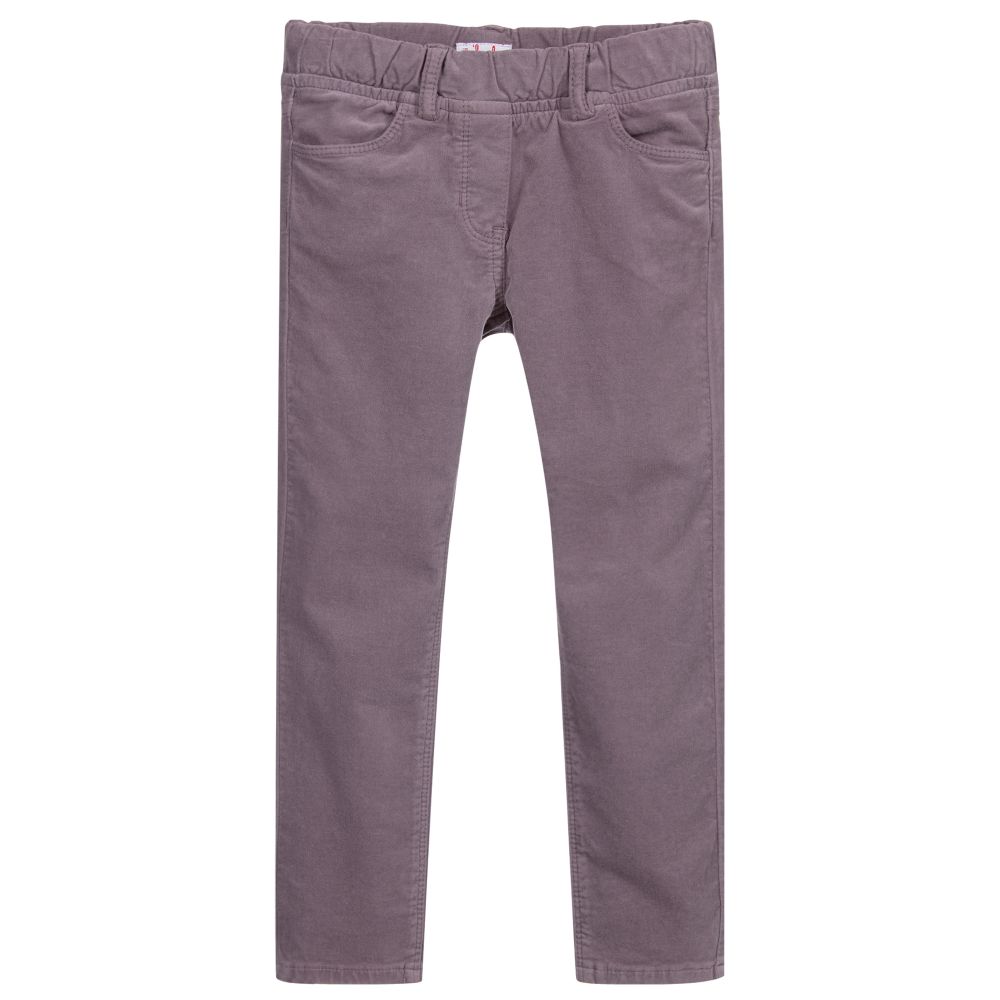 Il Gufo - Фиолетовые бархатные брюки для девочек | Childrensalon