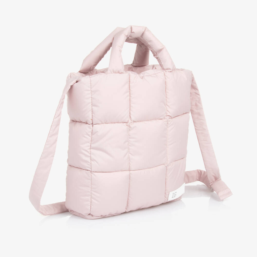 Il Gufo-Girls Quilted Pink Shoulder Bag | Childrensalon Outlet