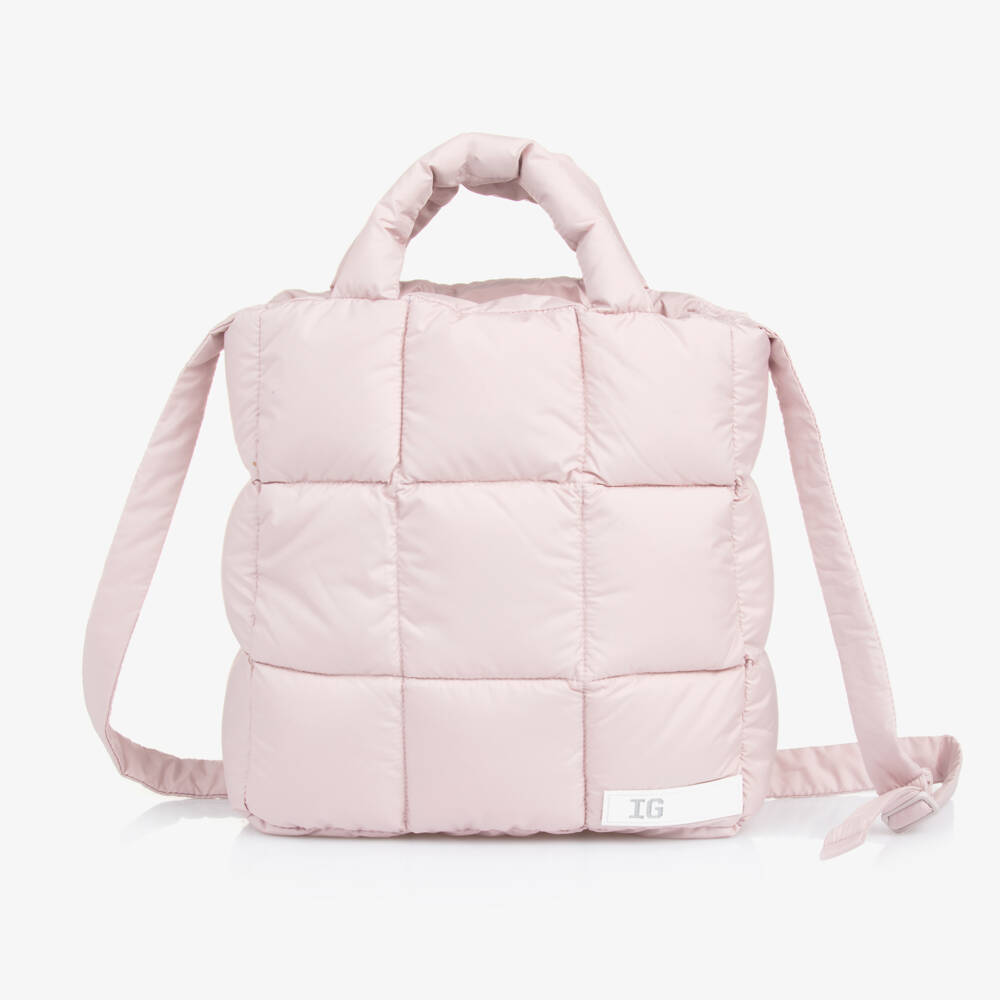 Il Gufo-Girls Quilted Pink Shoulder Bag | Childrensalon Outlet