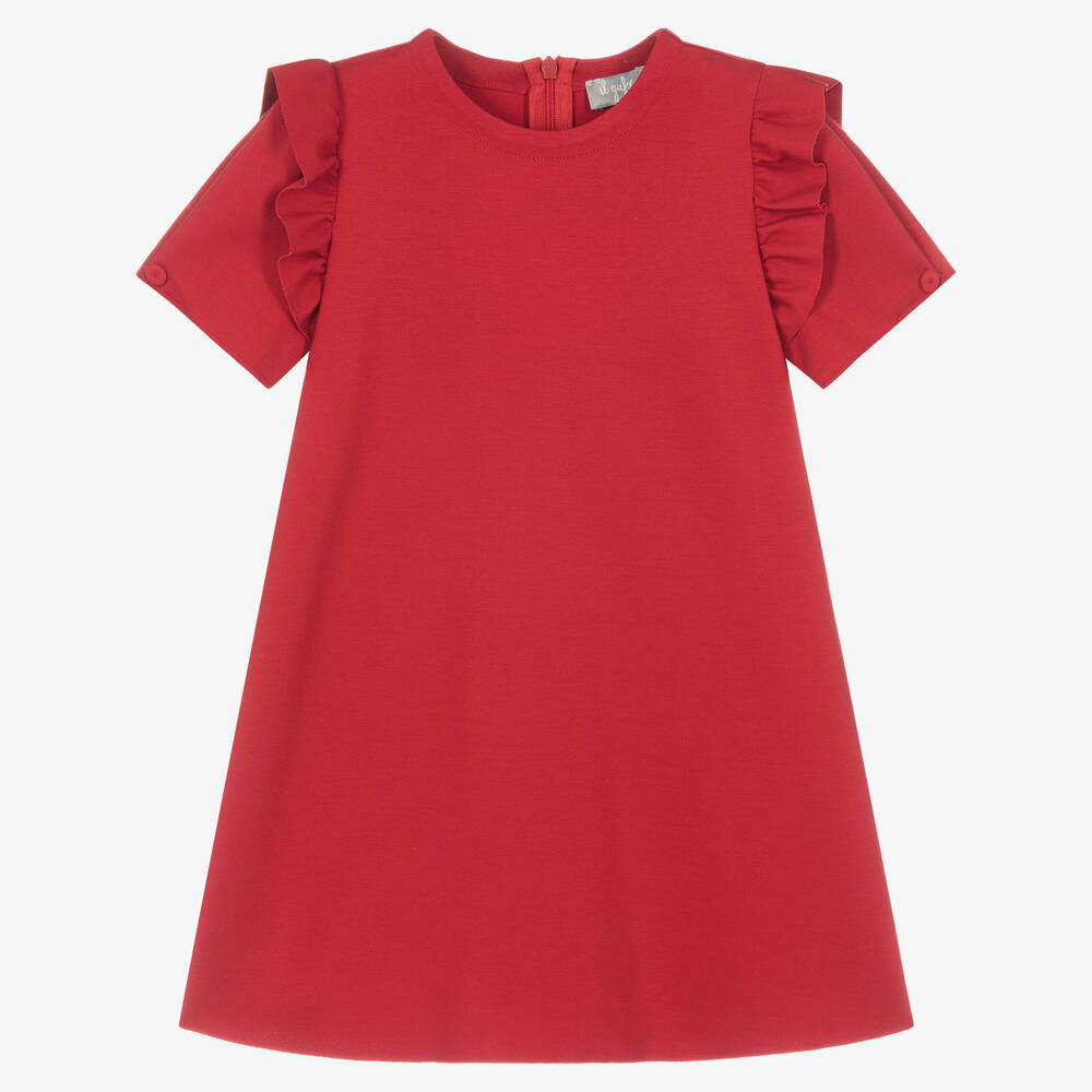 Il Gufo - Girls Red Milano Dress | Childrensalon