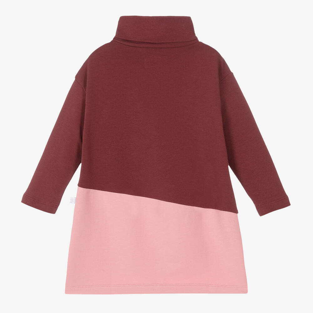 Il Gufo-Girls Red & Pink Cotton Dress | Childrensalon Outlet