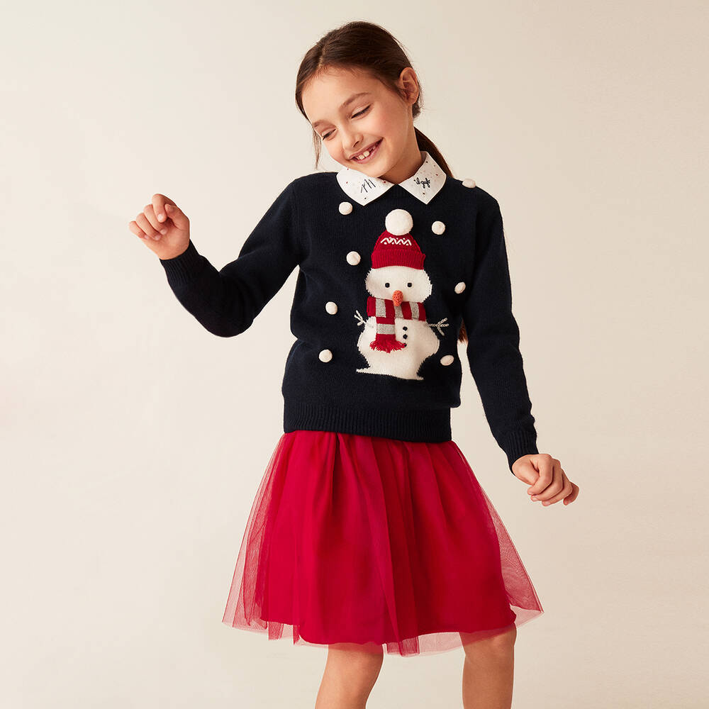 Il Gufo-Girls Red Tulle Skirt | Childrensalon Outlet