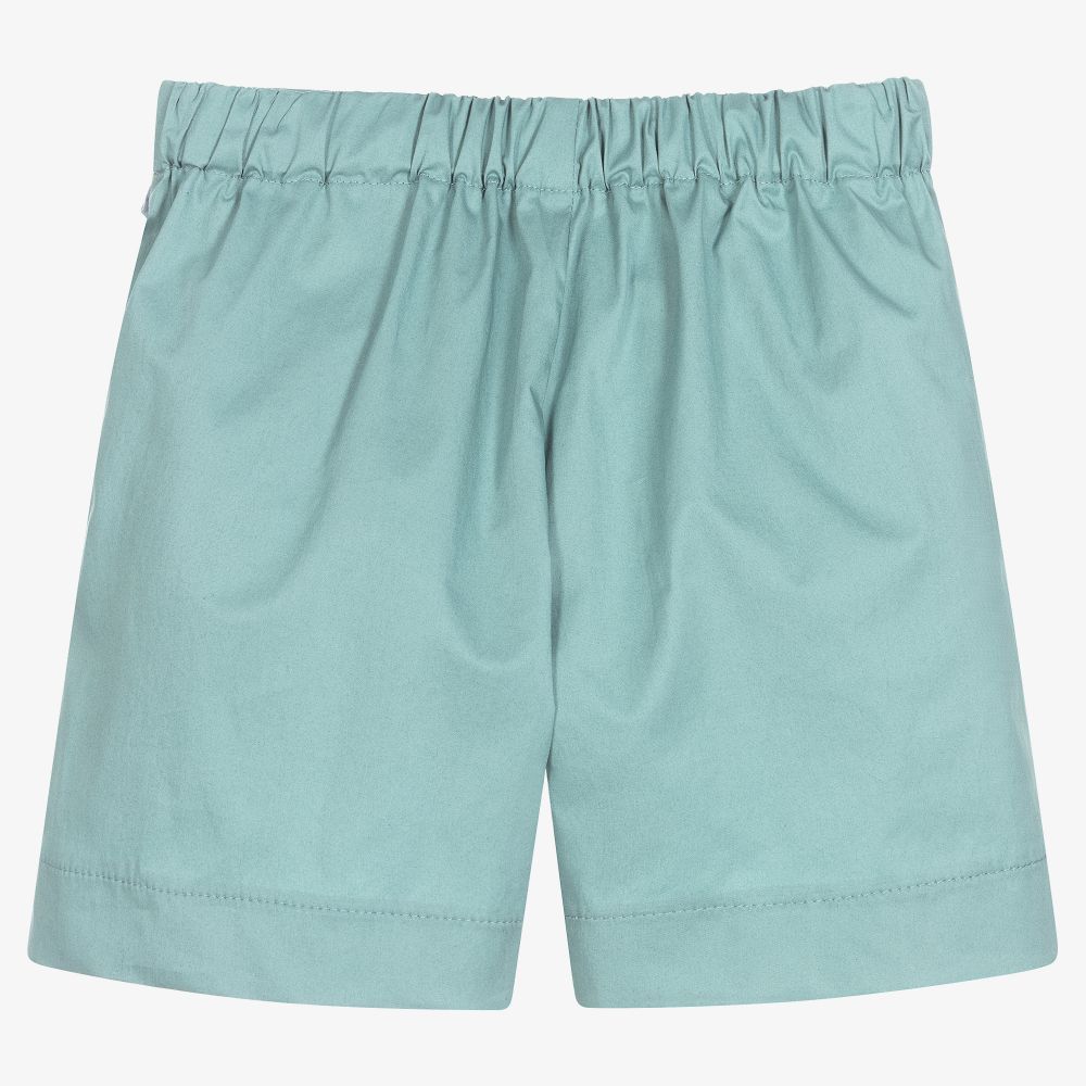 Il Gufo-Girls Sea Green Cotton Skort | Childrensalon Outlet