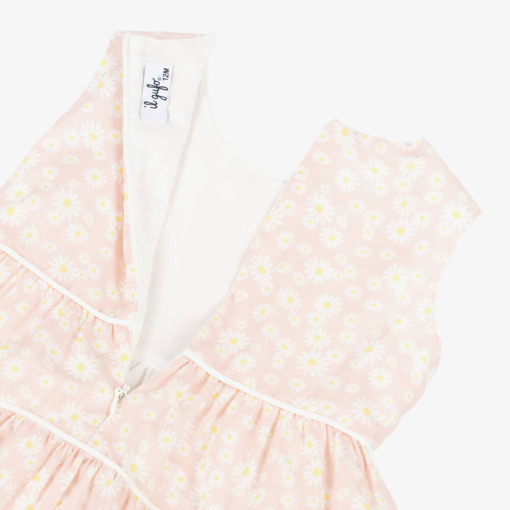 Il Gufo-Girls Springtime Daisy Cotton Frock | Childrensalon Outlet