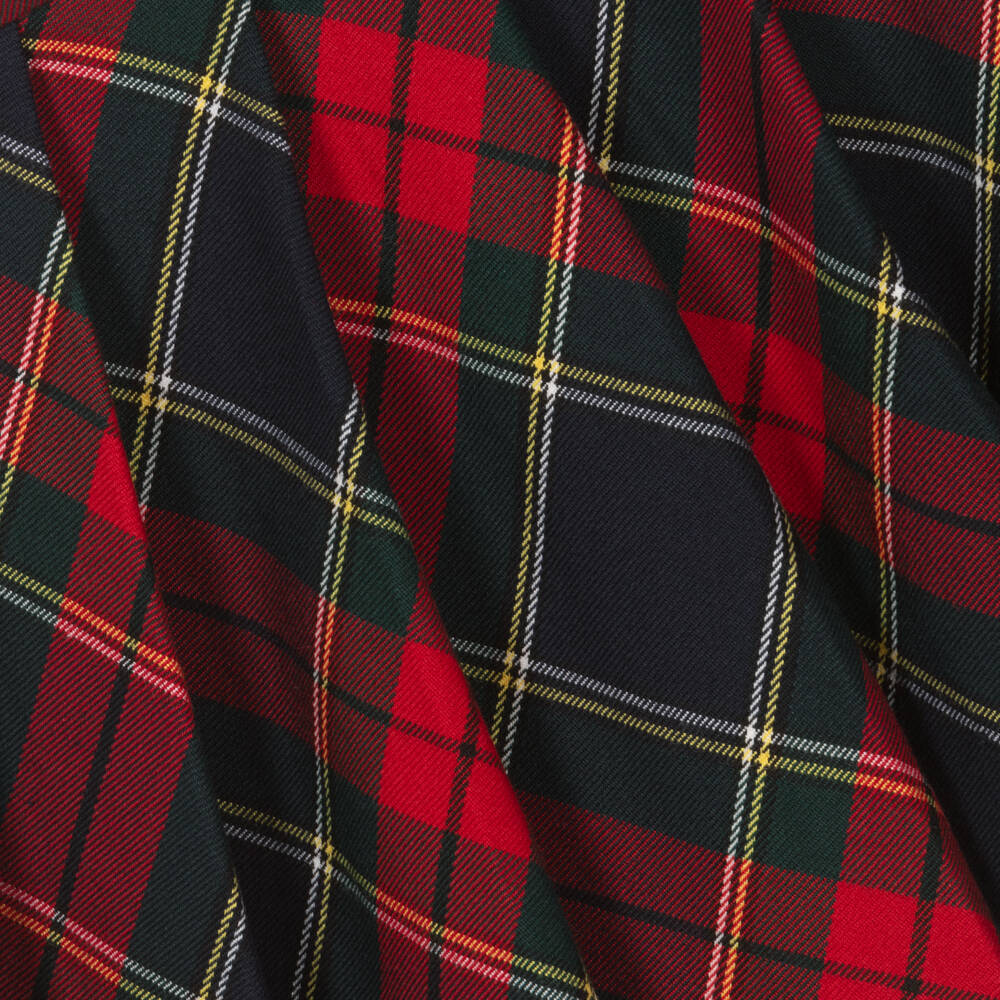 Il Gufo-Girls Tartan Red Pleated Skirt | Childrensalon Outlet