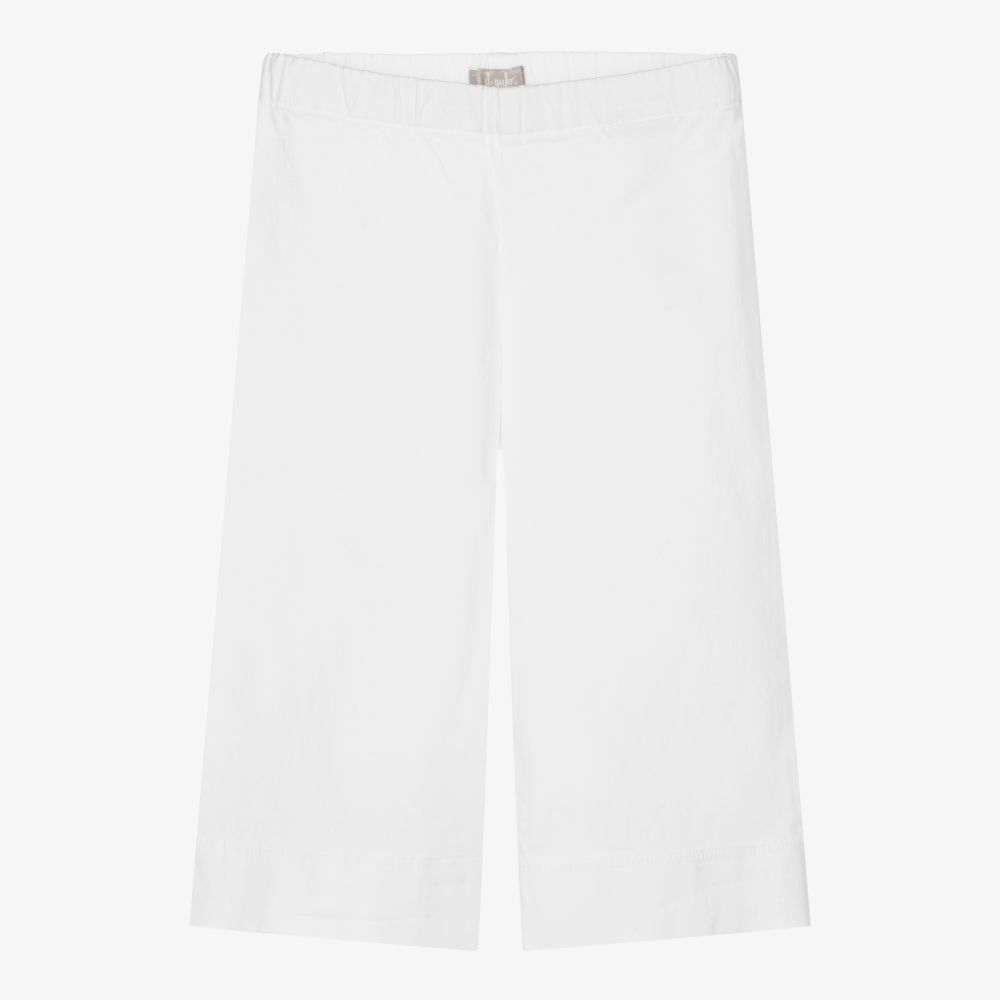 Il Gufo - Pantalon large blanc en coton Fille | Childrensalon