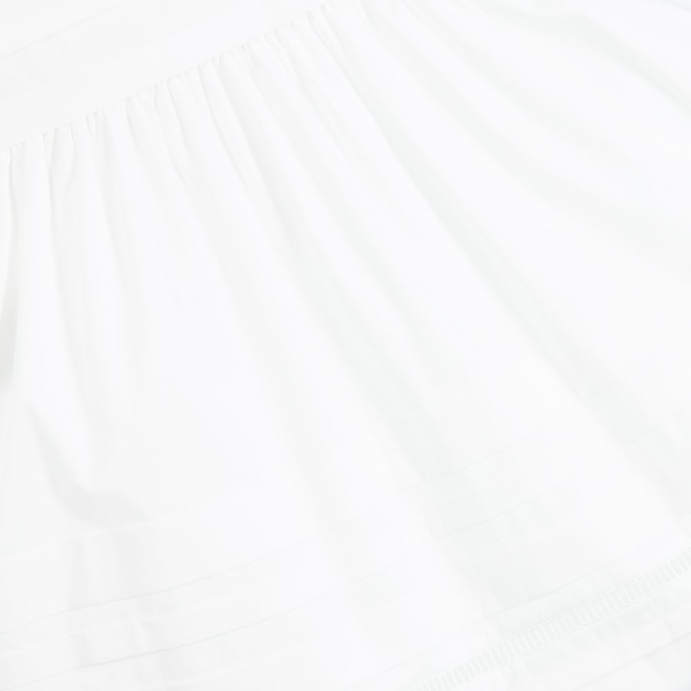 Il Gufo - Girls White Cotton Dress | Childrensalon Outlet