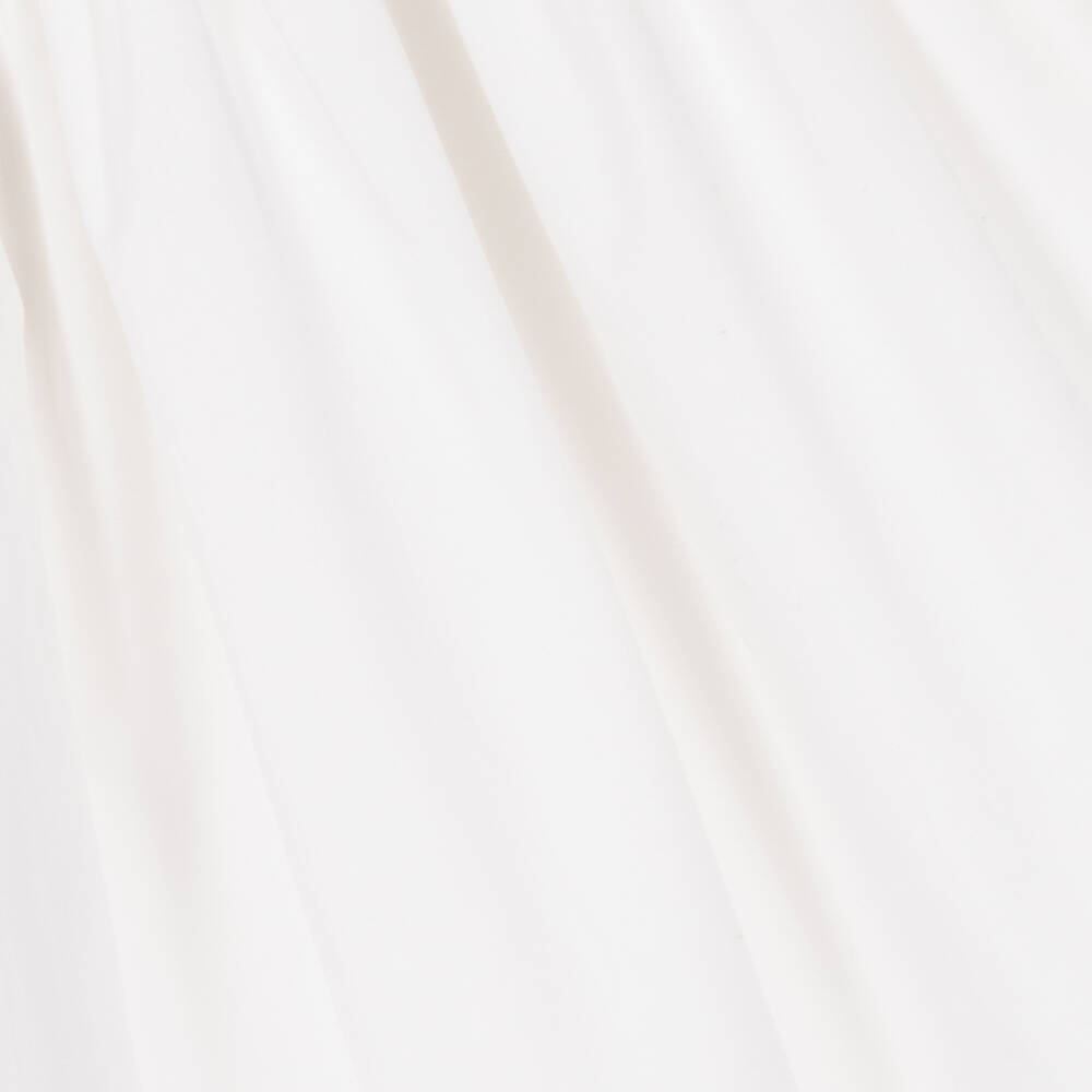 Il Gufo-Белое хлопковое платье для девочек | Childrensalon Outlet