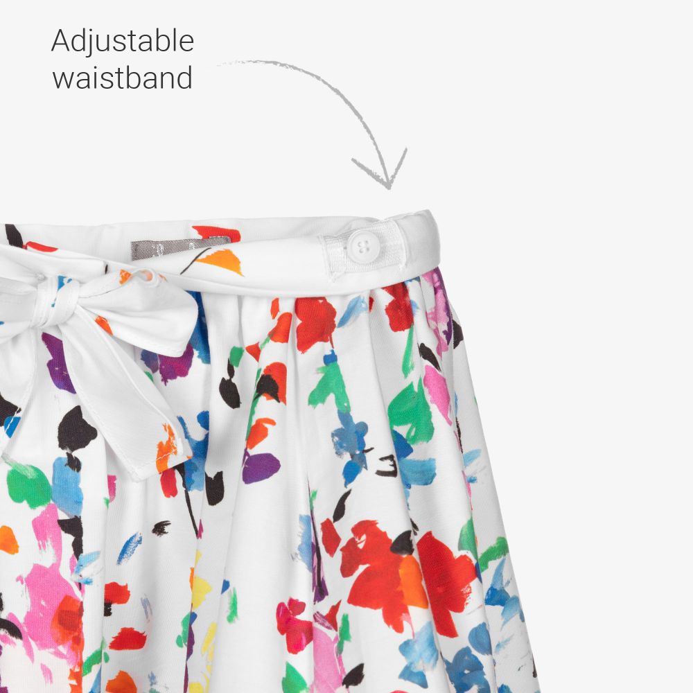 Il Gufo-تنورة قطن لون أبيض | Childrensalon Outlet