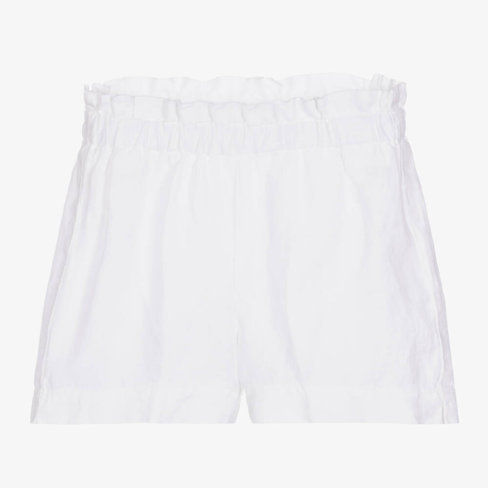 Il Gufo - Short blanc en lin fille | Childrensalon