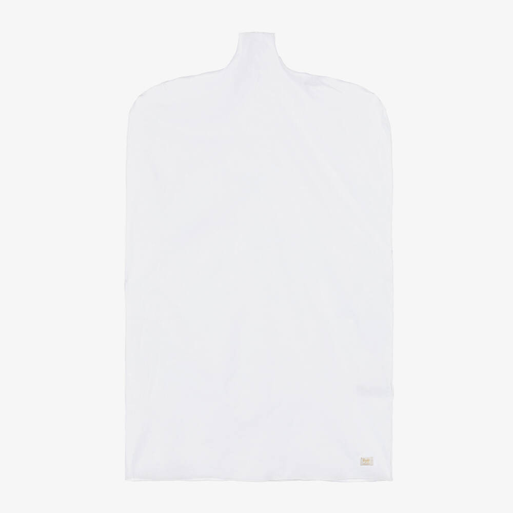 Il Gufo-فستان ساتان أبيض أنيق للبنات | Childrensalon Outlet