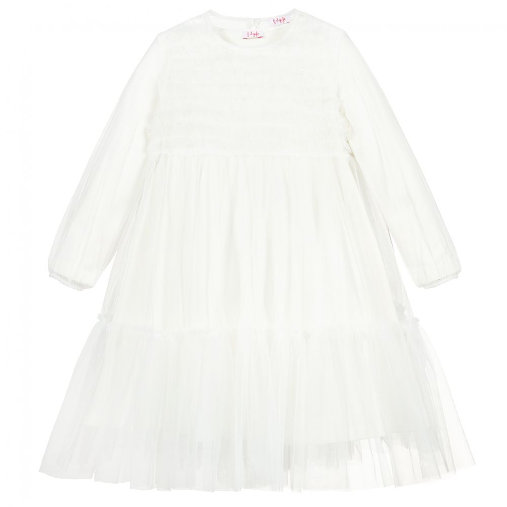 Il Gufo - Robe blanche en tulle Fille | Childrensalon