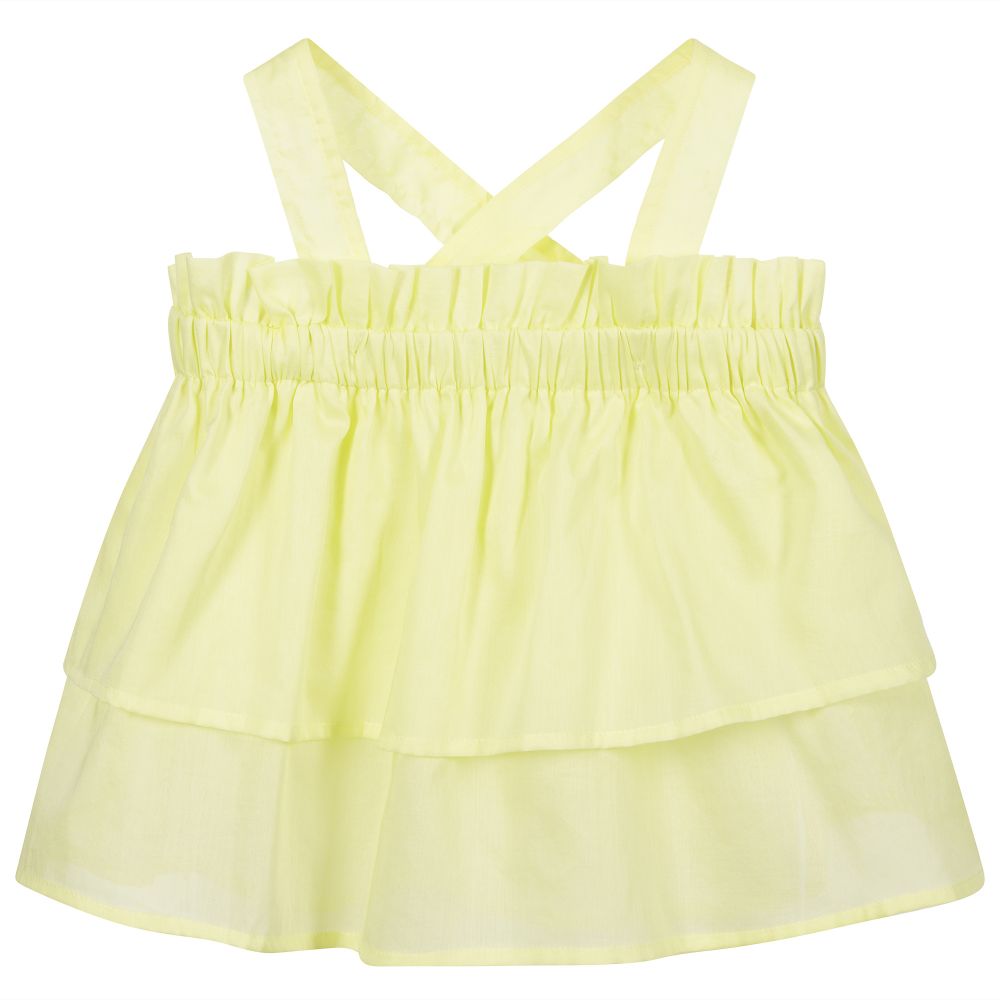 Il Gufo - Blouse jaune en coton Fille | Childrensalon