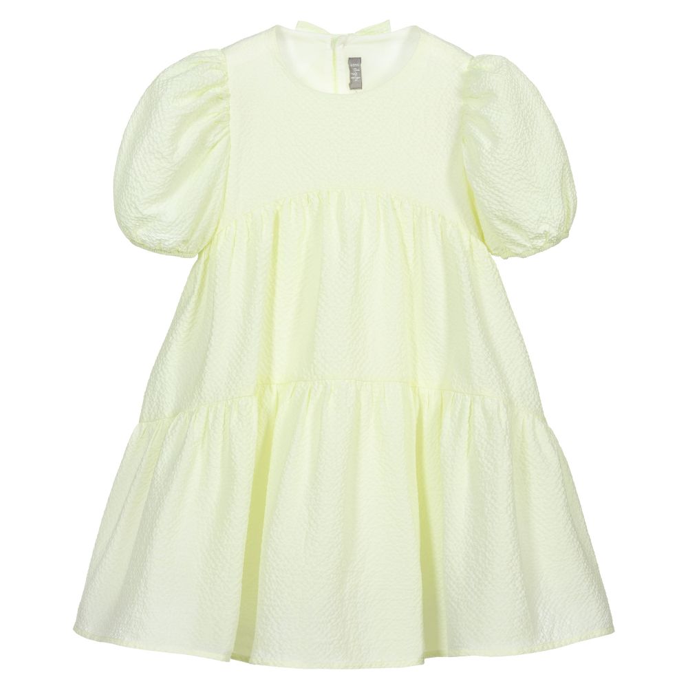 Il Gufo - Robe jaune en coton Fille | Childrensalon